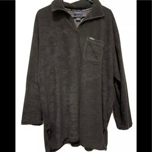 AVENUE SPORT Plus Size JET BLACK French TERRY TOP